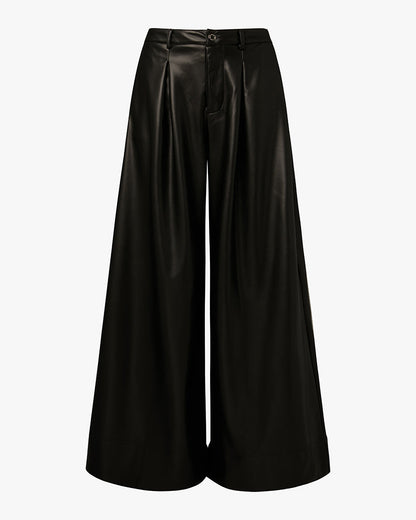 Vegan Leather Extreme Wide Leg Pant