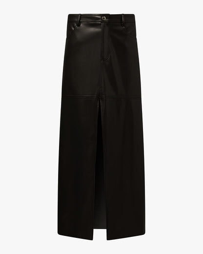 Vegan Leather Maxi Skirt