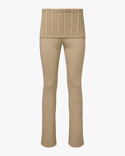 Cable Knit Roll Over Pant