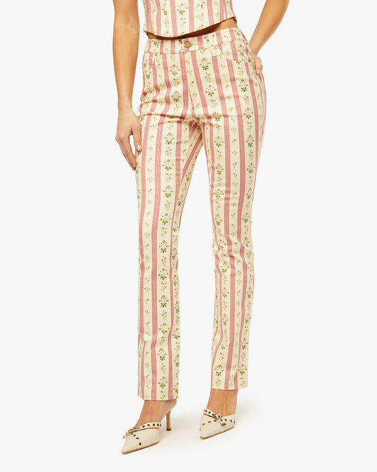 Mid Rise Ankle Flare Pant