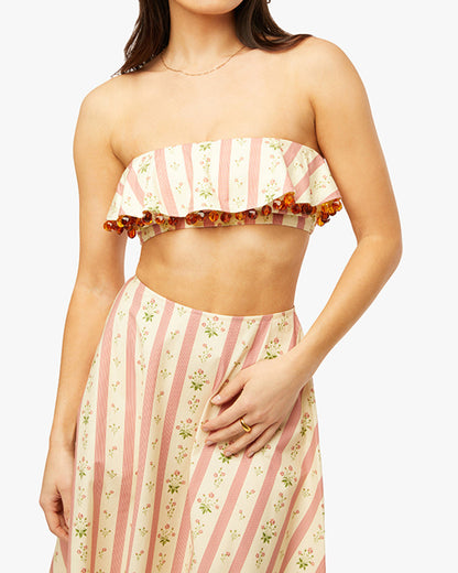 Ruffle Bandeau Top