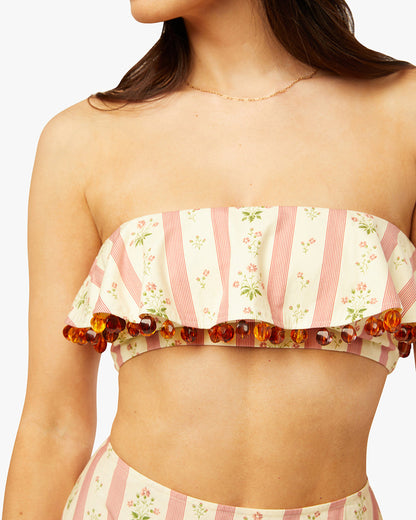 Ruffle Bandeau Top