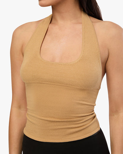 Scoop Neck Halter Tank