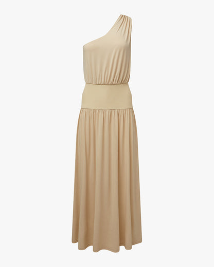 One Shoulder Maxi Dress