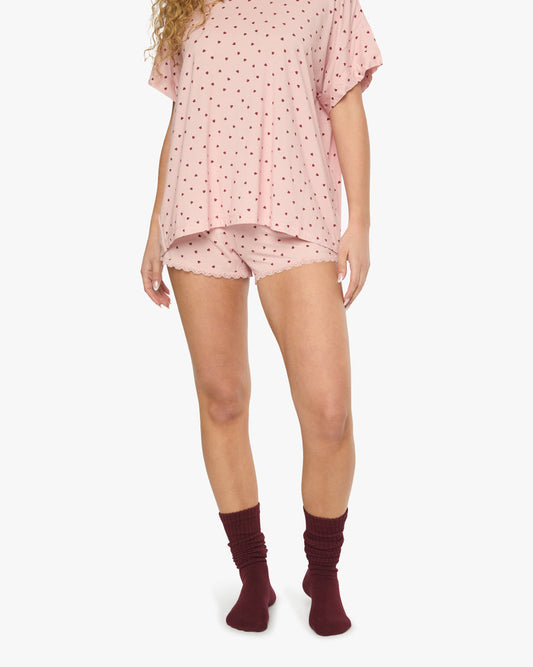 Lace Trim Sleep Short