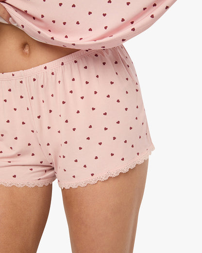 Lace Trim Sleep Short