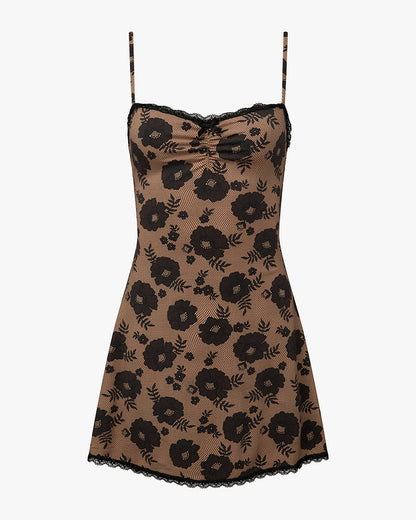 Lace Trim Slip Dress