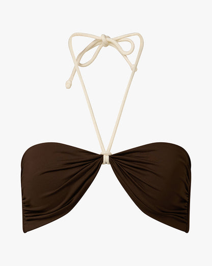 Rope Tie Halter Bikini Top