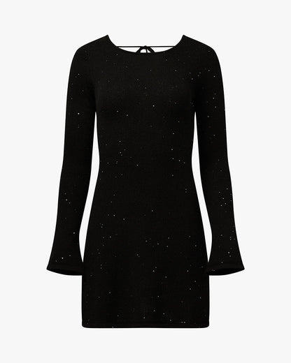 Open Back Knit Mini Dress