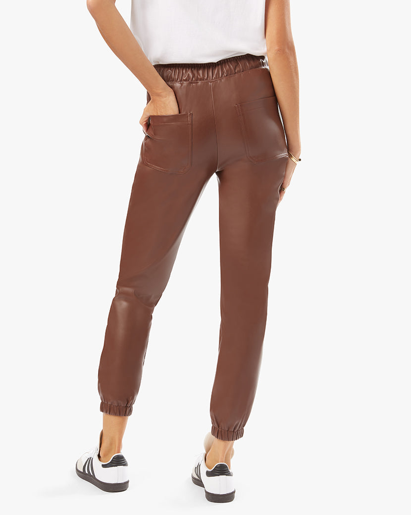 Vegan Leather Jogger