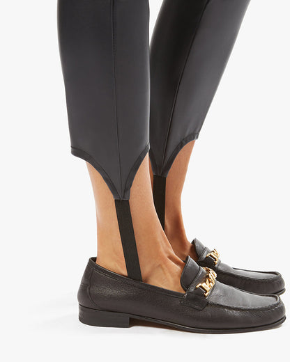 Vegan Leather Stirrup Legging