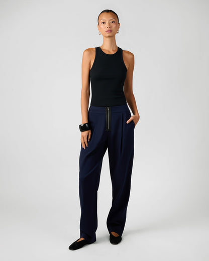 Zip Front Trouser