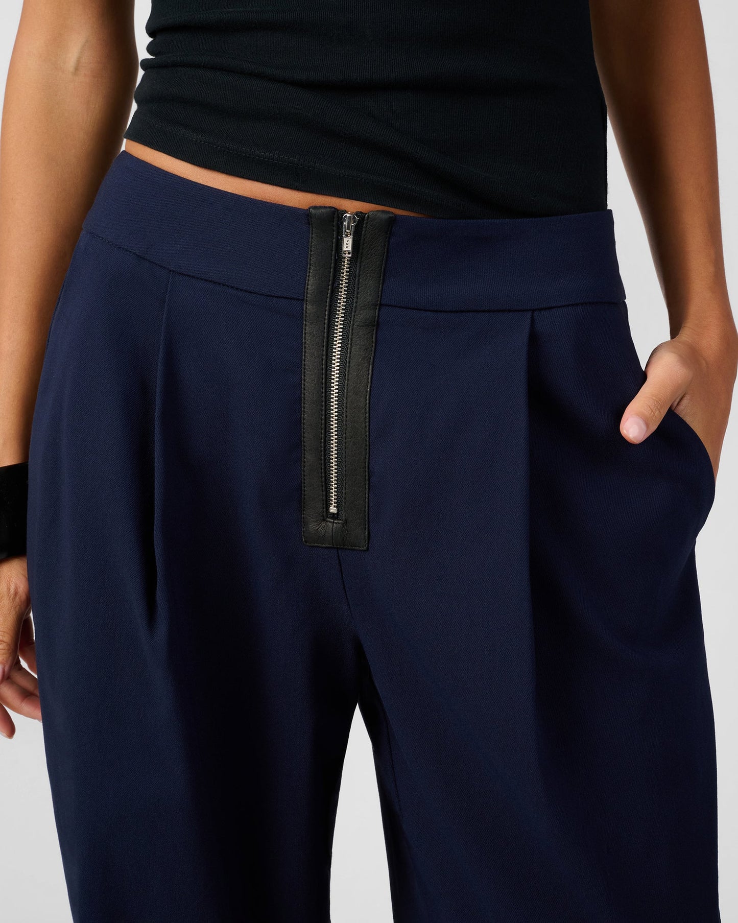 Zip Front Trouser