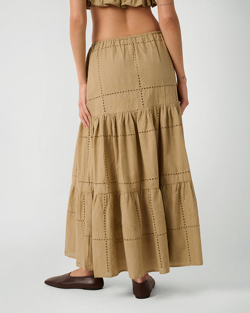 Midi Pull On Skirt