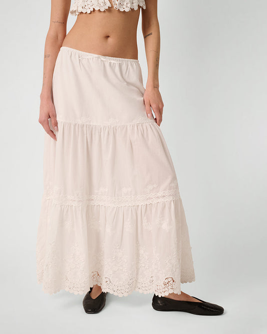 Midi Pull On Skirt