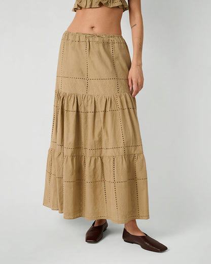 Midi Pull On Skirt