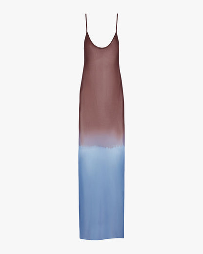 Mesh Scoop Maxi Slip Dress