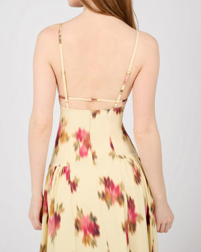 Flare Panel Midi Dress