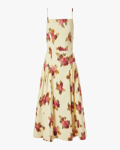 Flare Panel Midi Dress