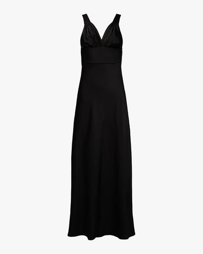 Ruched Cup Slip Maxi Dress