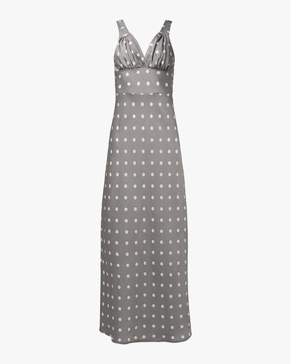 Ruched Cup Slip Maxi Dress