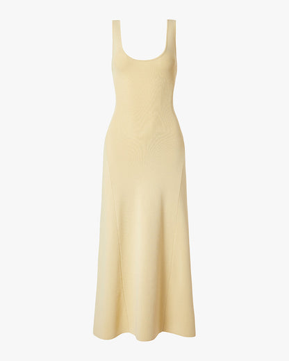 Scoop Neck Midi Dress