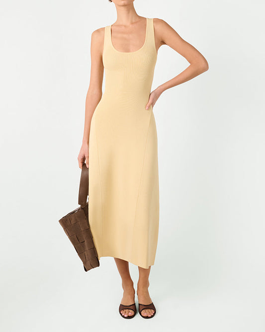 Scoop Neck Midi Dress