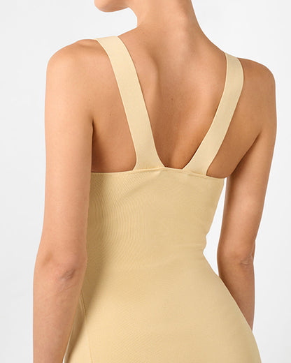Scoop Neck Midi Dress