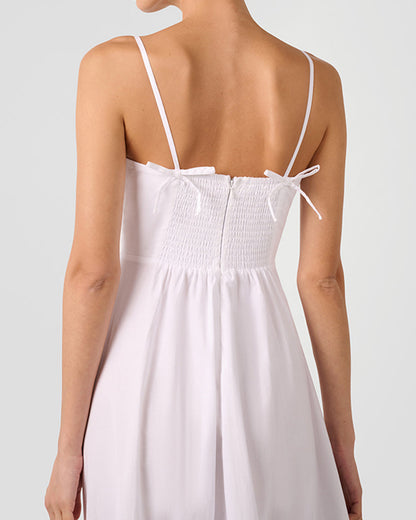 Ruffle Flare Midi Dress