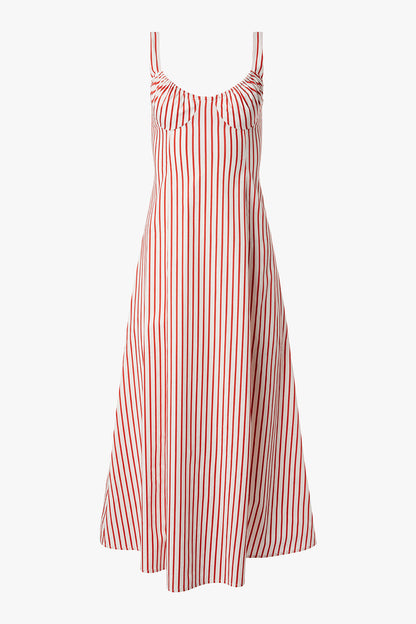 Ruched Cup Midi Dress