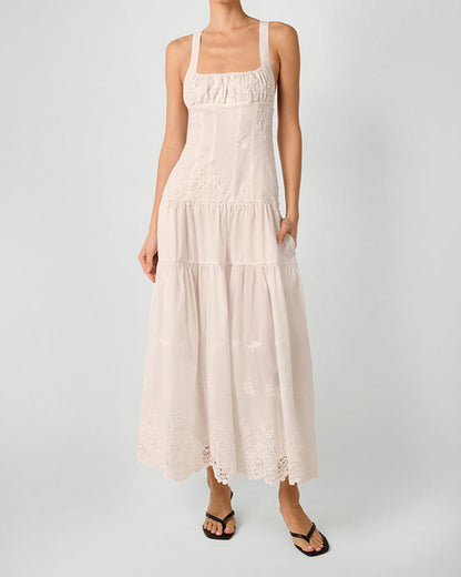Ruched Cup Peplum Midi Dress