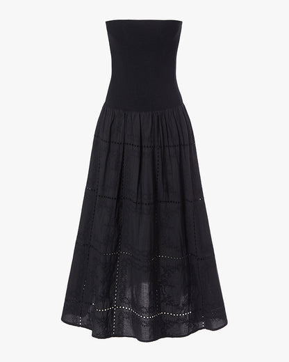 Ribbed Cotton Midi Dress