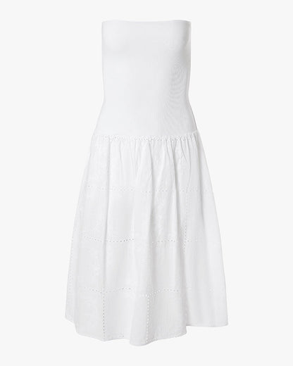 Ribbed Cotton Midi Dress