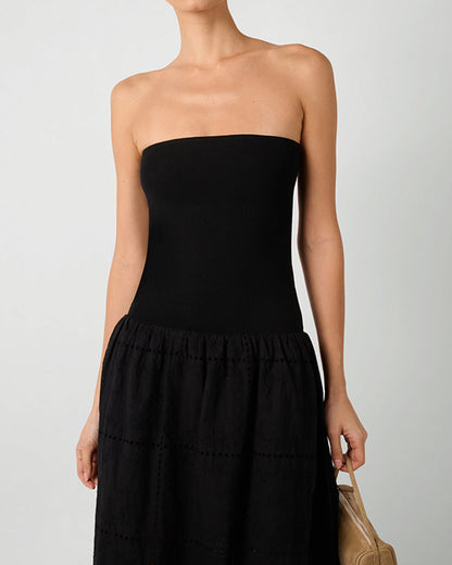 Ribbed Cotton Midi Dress