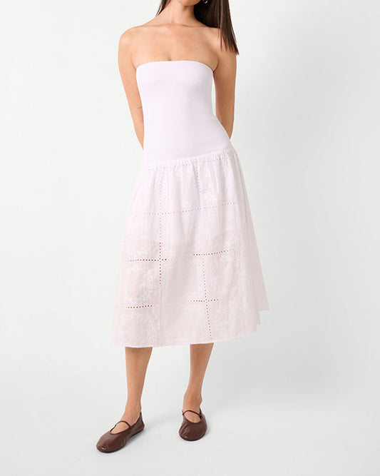 Ribbed Cotton Midi Dress