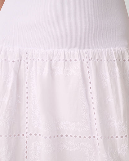 Ribbed Cotton Midi Dress
