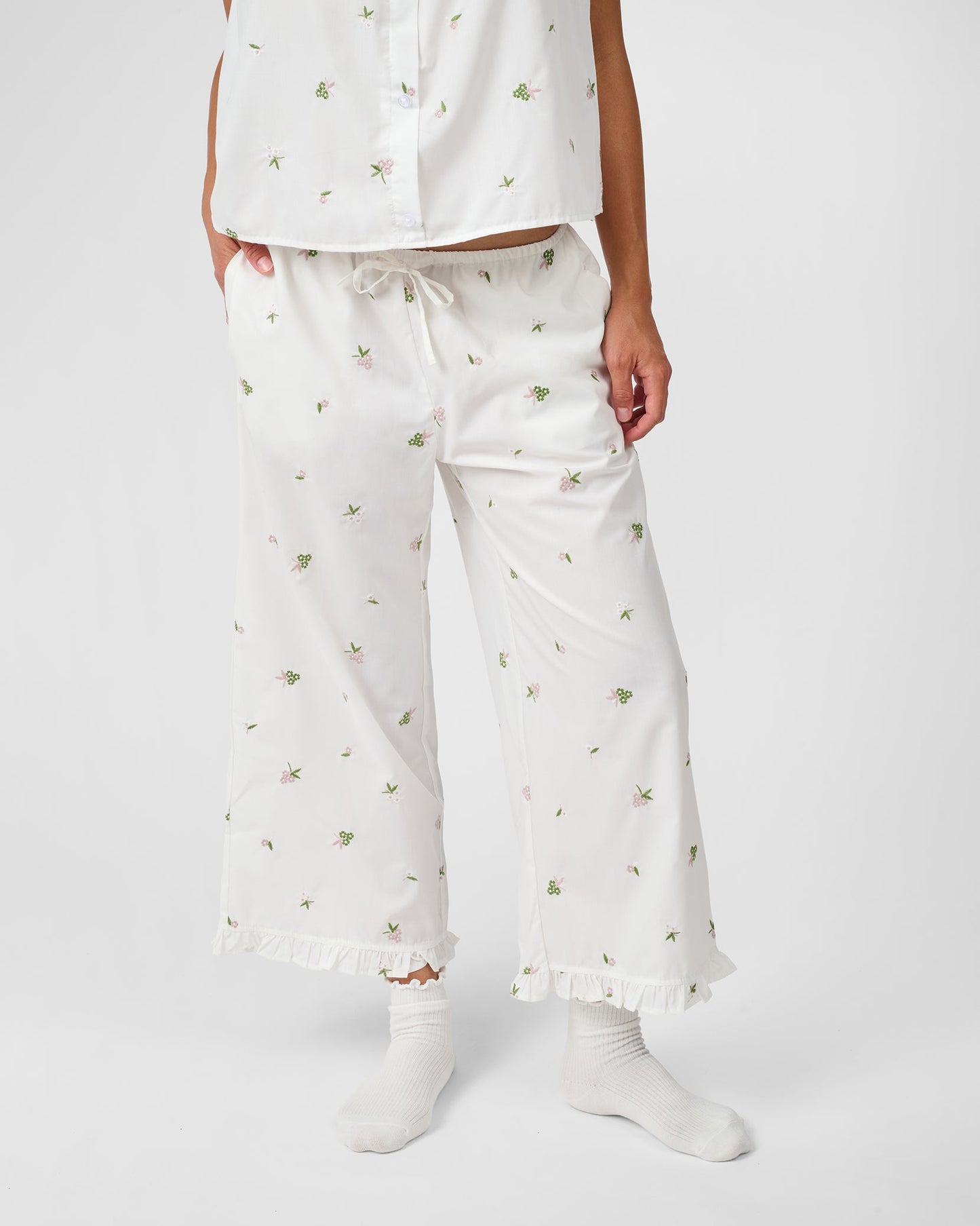 Ruffle Pull-On Pants