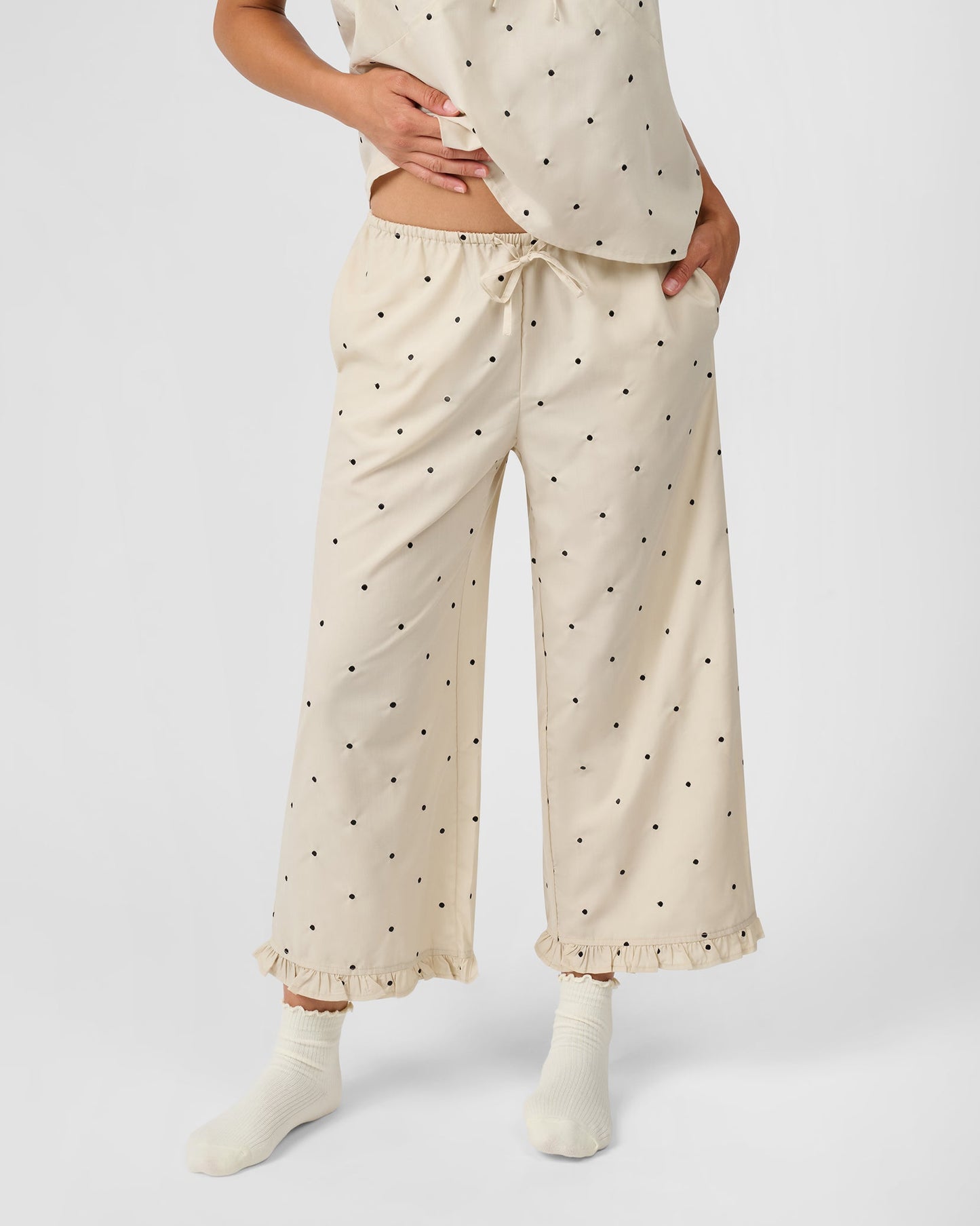 Ruffle Pull-On Pants