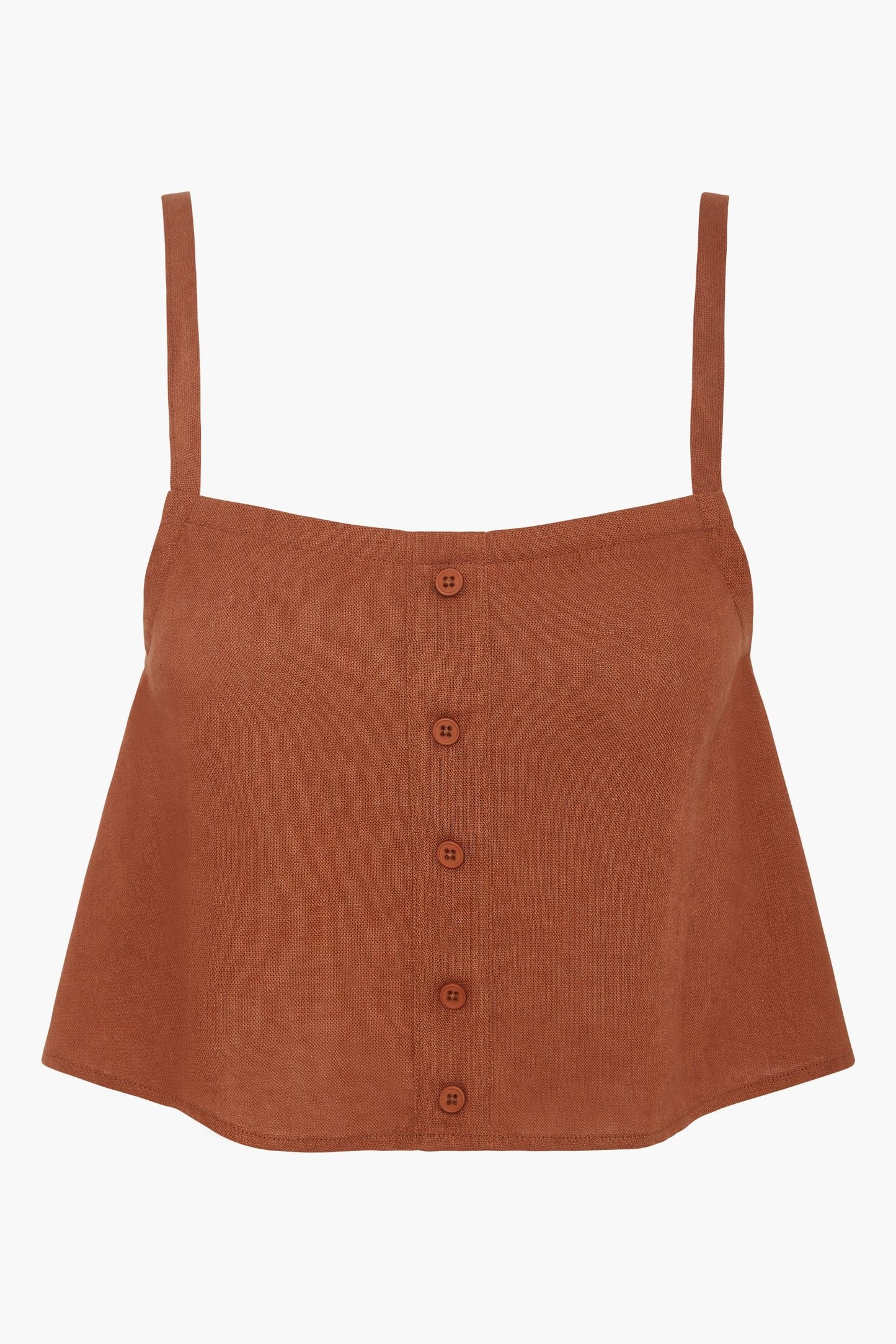 Linen Trapeze Tank Top