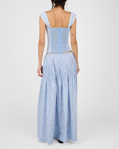 Tiered Midi Skirt