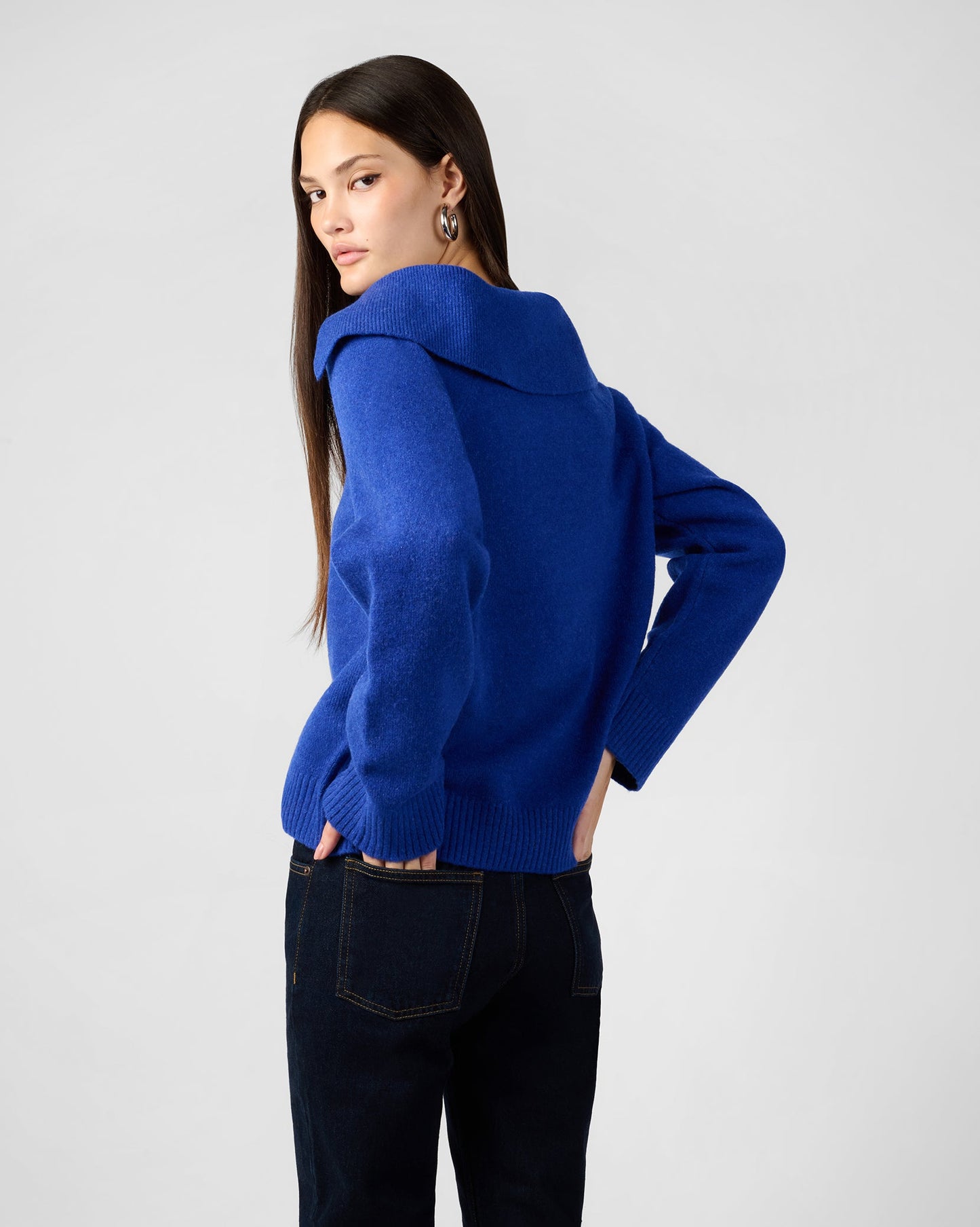 Collar V Neck Sweater