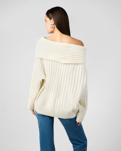 Oversized Off Shoulder Sweater