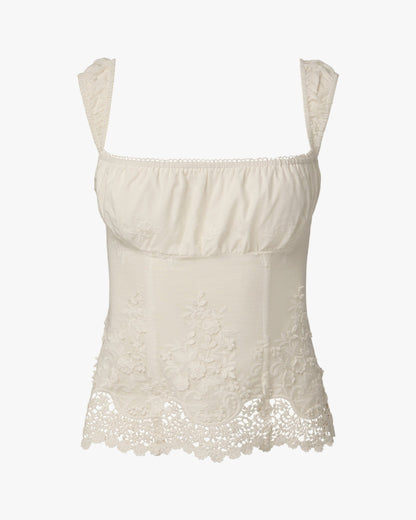 Wide Strap Ruched Cup Corset