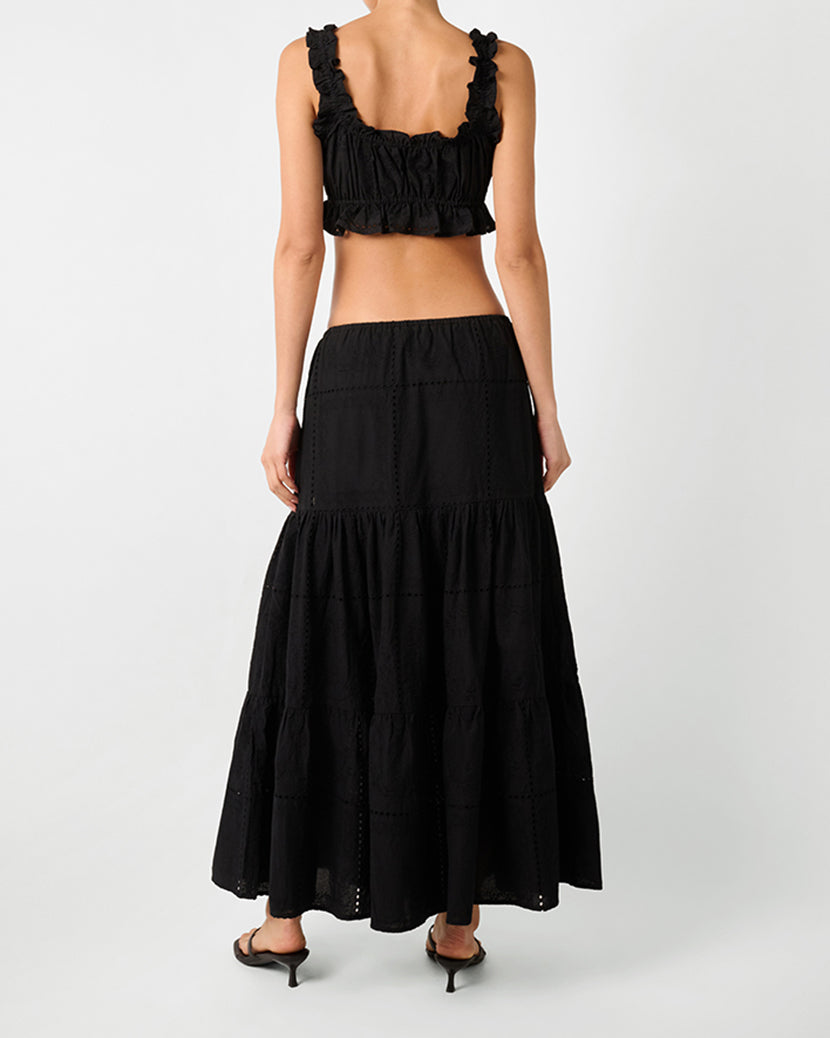 Midi Pull On Skirt