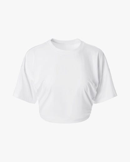 Ruched Cropped Tee