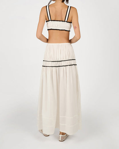 Tiered Midi Skirt