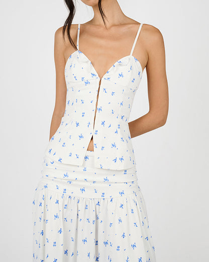 Ruffle Corset Top