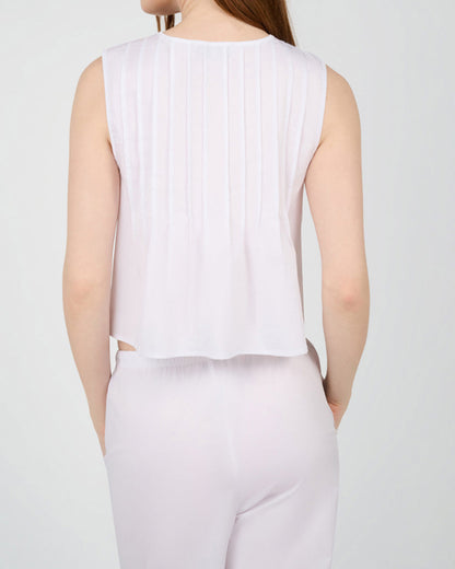 Tie Front Flare Top
