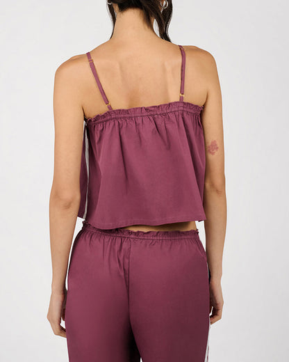 Button Up Boxy Tank Top