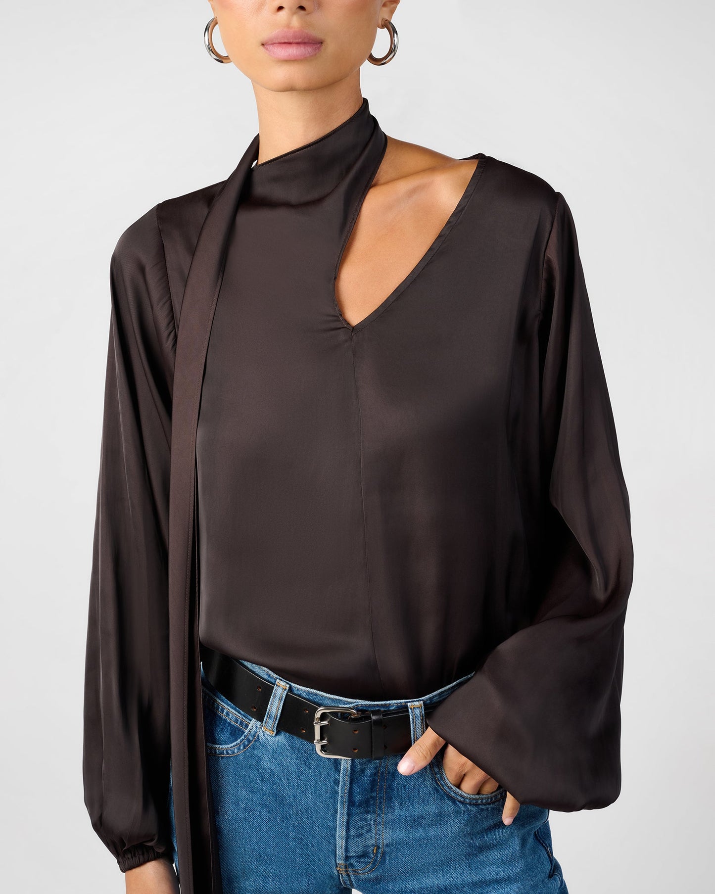 Wrap Neck Tie Top